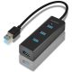 Axagon HUE-S2B 4-portos USB3.0 hub fekete