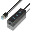 Axagon HUE-S2BL 4-portos USB3.0 hub fekete