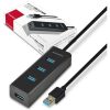 Axagon HUE-S2BL 4-portos USB3.0 hub fekete