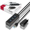 Axagon HUE-S2BP 4-portos USB3.0 hub fekete