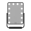 HUMANAS HM01 dönthető kozmetikai tükör, 12 db LED, érintőképernyő, 360°, teljesítmény, szín szabályozás, black