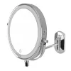 HUMANAS BM01 professzionális kozmetikai tükör, 2 oldalas, LED háttérvilágítás, 20 cm átmérő, 5x zoom, 3 színhőmérséklet