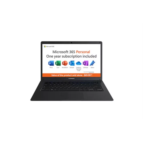 THOMSON NEO 14.1" HD, Intel® Celeron™ N4020, 4GB, 128GB SSD, Windows 11 HOME S+ MICROSOFT 365, Dark Grey