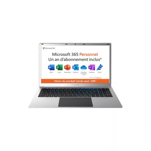 THOMSON NEO 15.6" FHD, Intel® Celeron™ N4020, 4GB, 128GB SSD, Windows 11 HOME S+ MICROSOFT 365, Silver