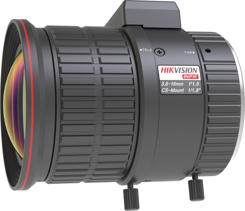 Hikvision HV3816D-8MPIR 8 MP 3.8-16 mm varifokális objektív, CS 1/1.8", IR-korri
