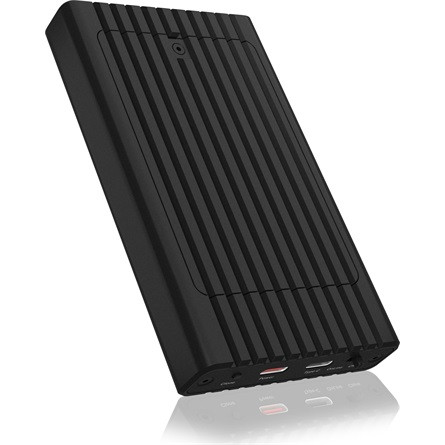 Raidsonic 2xPCIe NVMe M.2 2280 USB-A 3.2 Gen2×1 USB-C 3.2 Gen2×2 külső ház fekete