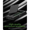 Raidsonic 2xPCIe NVMe M.2 2280 USB-A 3.2 Gen2×1 USB-C 3.2 Gen2×2 külső ház fekete
