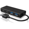 Raidsonic ICY BOX IB-HUB1426-U3 4-portos USB-C USB3.0 hub fekete