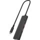 Raidsonic ICY BOX IB-HUB1437-CPD 4-portos USB-A 3.2 Gen2 hub fekete PD 100W