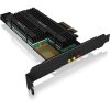 Raidsonic ICY BOX IB-PCI215M2-HSL M.2 NVME PCIe x4 adapter