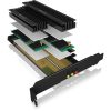 Raidsonic ICY BOX IB-PCI215M2-HSL M.2 NVME PCIe x4 adapter