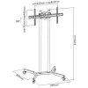 TECHLY ICA-TR4 gurulós padlóállvány 37-70" LED/LCD/Plasma kijelzőhöz