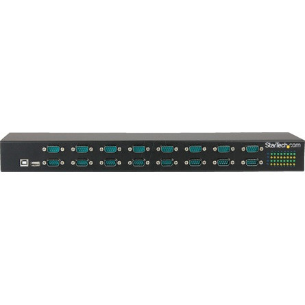 StarTech USB-to-Serial 16-portos hub fekete