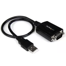   StarTech USB-A 2.0 -> Serial RS-232 M/M adapter 0.3m fekete