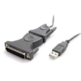   StarTech USB-A 2.0 -> Serial RS-232 M/M adatkábel 0.9m szürke PL-2303; DB9/DB25