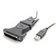 StarTech USB-A 2.0 -> Serial RS-232 M/M adatkábel 0.9m szürke PL-2303; DB9/DB25