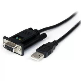   StarTech USB-A 2.0 -> Serial RS-232 M/M adatkábel 1m fekete FT232RL