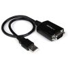 StarTech USB-A 2.0 -> Serial RS-232 M/M adatkábel 0.3m fekete PL-2303