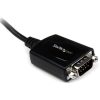 StarTech USB-A 2.0 -> Serial RS-232 M/M adatkábel 0.3m fekete PL-2303