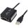 StarTech USB-A 2.0 -> Serial RS-422/485 M/F adatkábel 1.8m fekete COM Retention