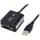 StarTech USB-A 2.0 -> Serial RS-422/485 M/F adatkábel 1.8m fekete COM Retention