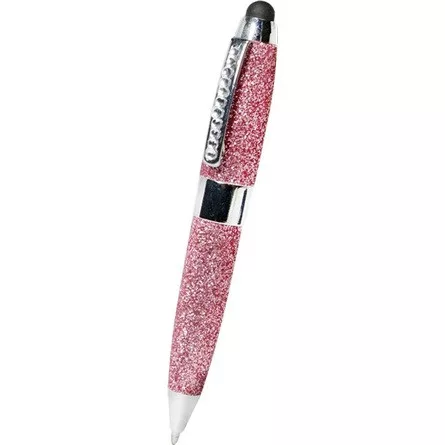 LogiLink ID0124 Rhinestone Stylus Pen Set USB optikai egér + érintőtoll rózsaszín