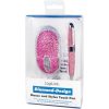 LogiLink ID0124 Rhinestone Stylus Pen Set USB optikai egér + érintőtoll rózsaszín