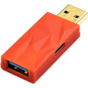   ifi iDefender+ AA USB-A 3.0 -> USB-A 3.0 M/F aktív zavarszűrő piros