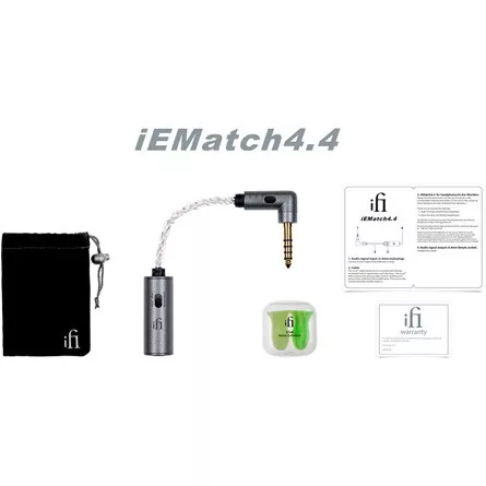 ifi iEMatch4.4 Jack 4,4mm M/F zavarszűrő 0.1m ezüst