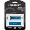 Kingston 16GB IronKey Keypad 200 USB 3.2 Gen 1 pendrive kék