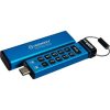 Kingston 128GB IronKey Keypad 200 USB-C 3.2 Gen 1 pendrive kék