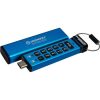 Kingston 256GB IronKey Keypad 200 USB-C 3.2 Gen 1 pendrive kék