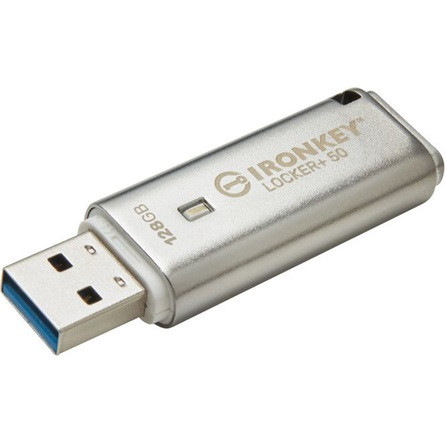 Kingston 128GB IronKey Locker 50+  XTS-AES Encrypted, USB 3.2 Gen1 pendrive