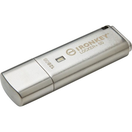 Kingston 128GB IronKey Locker 50+  XTS-AES Encrypted, USB 3.2 Gen1 pendrive
