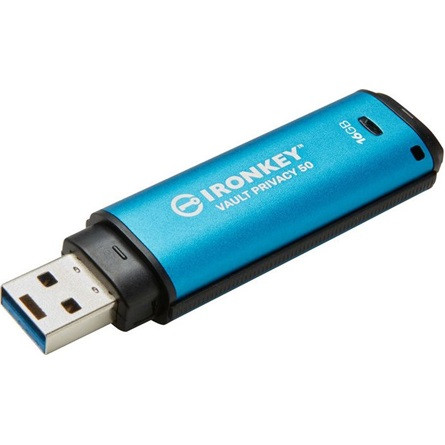 Kingston 16GB IronKey Vault Privacy 50 AES-256 Encrypted, FIPS 197 USB 3.2 Gen1 pendrive