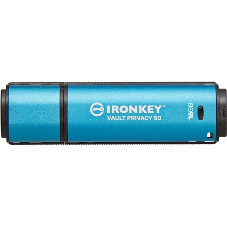 Kingston 16GB IronKey Vault Privacy 50 AES-256 Encrypted, FIPS 197 USB 3.2 Gen1 pendrive