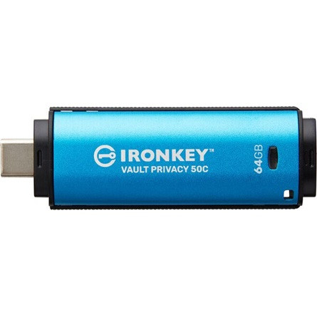 Kingston 64GB IronKey Vault Privacy 50 AES-256 Encrypted, FIPS 197 USB Type-C 3.2 Gen1 pendrive