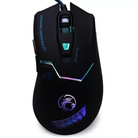   GENIUS IMICE Vezetékes egér optikai, gaming X8, 3200dpi, USB, Fekete