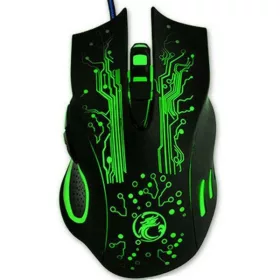   GENIUS IMICE Vezetékes egér optikai, gaming X9, 3200dpi, USB, Fekete