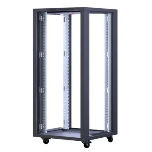 FORMRACK 26U Interline 600x600 19" szabadon álló rack szekrény - RAL9005 fekete
