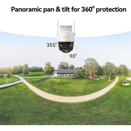 Imou IP wifi PT dómkamera - Cruiser SC 4G (SmartColor, 5MP, 3,6mm, H265, IR+LED30m+RB LED, SD, SIM, mikr., hangsz.,12V)