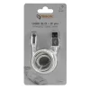 SBOX Kábel, CABLE USB A Male -> 8-pin iPh Male 1.5 m Silver - Blister