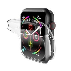   Usams Apple Watch Series SE 44mm USAMS szilikon keret egyedi méret, ultravékony, ÁTLÁTSZÓ