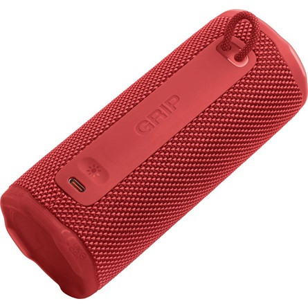 JBL GRIP RED hordozható bluetooth  hangszóró, piros, app vezérlés, USB, vízálló, porálló, beépített hangulat világítás