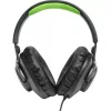 JBL Quantum 100X Console (Vezetékes, gaming fejhallgató levehető mikrofonnal), Fekete/Zöld