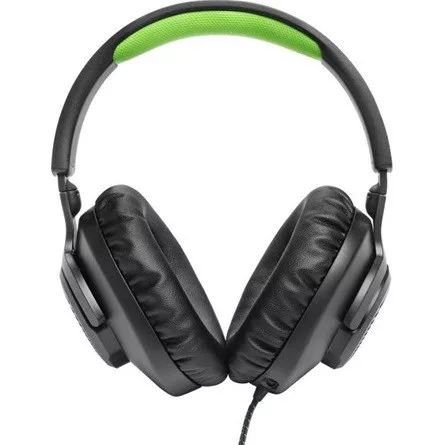 JBL Quantum 100X Console (Vezetékes, gaming fejhallgató levehető mikrofonnal), Fekete/Zöld