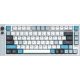 LAMZU JET 75 USB angol gaming Gateron Jade mechanikus billentyűzet fehér