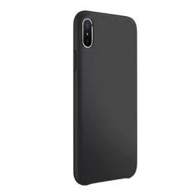   Joyroom iPhone XS Max 6.5 JOYROOM LYBER műanyag telefonvédő gumírozott, mikroszálas belső, FEKETE