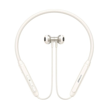 JOYROOM bluetooth fülhallgató SZTEREO (V5.4, nyakba akasztható, mikrofon, IP54 vízálló, SPORT) KRÉM / FEHÉR