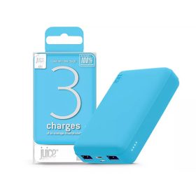   HAFFNER JUICE UNIVERZÁLIS HORDOZHATÓ, ASZTALI AKKUMULÁTOR TÖLTŐ - ECO 3 POWER BANK - 2XUSB +TYPE-C - 10.000 MAH - VILÁGOS KÉK